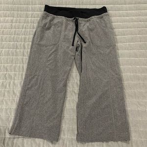 Gray Athleta Crop Jogger Capri